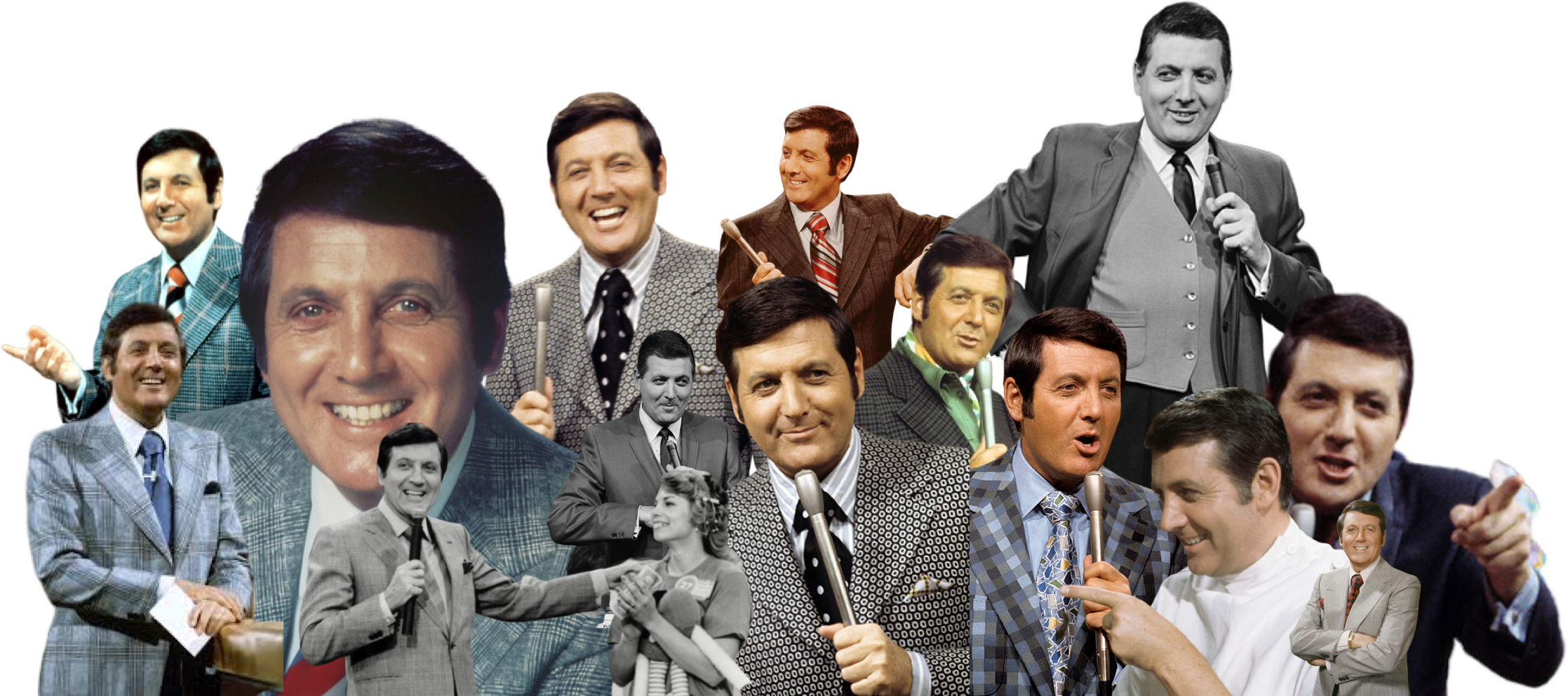 Collage of host Monty Hall